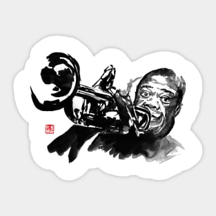 louis armstrong Sticker